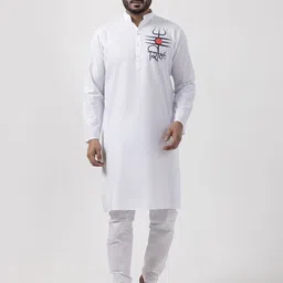 DEVOILER Men Ethnic Motifs Printed Regular Kurta with Pyjamas-36