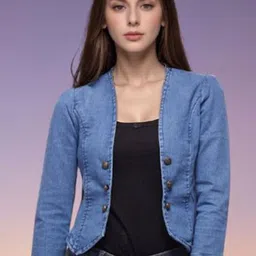 OOTPTAANG Cotton Crop Button Shrug-51
