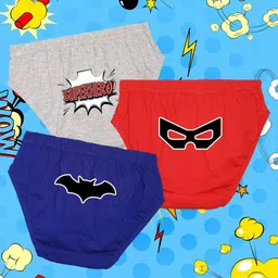 NUSYL Boys Pack Of 3 Printed Mid Rise Basic Briefs - NUBCBRFPO3.0158-image-58