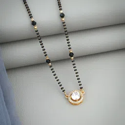 Wynona Gold-Plated Artificial Stones and Beads Mangalsutra-37