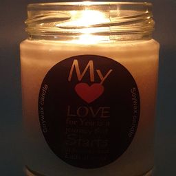 Pratha White Solid Pure Soy Wax Candle image 3