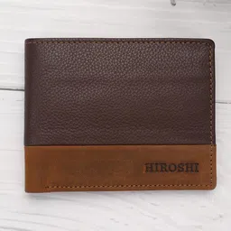 HIROSHI Men Leather Two Fold Wallet-20