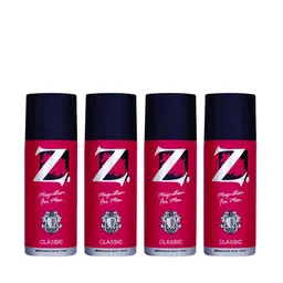 Z-MAGNETISM FOR MEN Classic Set Of 4 Long Lasting Deodorant Body Spray -150ml(100g) Each-0
