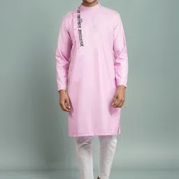 DEVOILER Men Ethnic Motifs Printed Thread Work Kurta-9