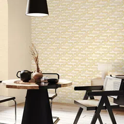 Fedora Wallpapers Cream & Beige 3D PrintedWaterproof PVC Wallpaper-image-77