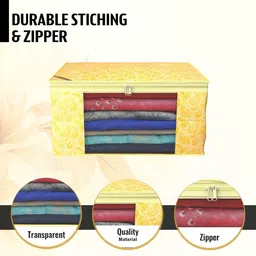 Kuber Industries Yellow Set of 6 Regular Drawer Organiser Organisers image 4