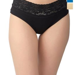 Valles365 by S.C. Pack Of 3 Mid-Rise Cotton Lace Hipster Briefs TPLC3BLUBLKBEG-S-picture-8