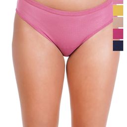 Liigne Pack Of 6 Cotton Mid-Rise Basic Briefs VCPC2357-XS-image-91