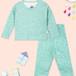 The Mom Store Unisex Kids Printed Night suit-image-111