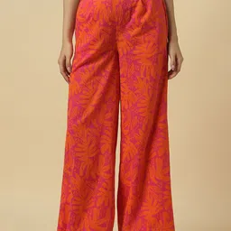 Allen Solly Woman Women Printed Pleated Regular Trouser-69