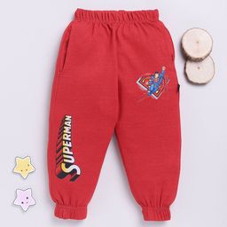YK X Minute Mirth Boys Pure Cotton Superman Printed Relaxed Fit Joggers-image-91