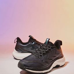Action Men Textured Round Toe Lace Ups Running Lightweight Non-Marking Sports Shoes-picture-35