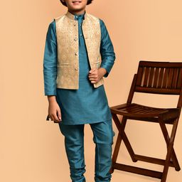 PRINTCULTR Boys Regular Kurta with Pyjamas image 4