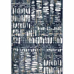 Sapana Carpet-Mats Navy Blue Abstract No Shredding Polyester Carpet image 2