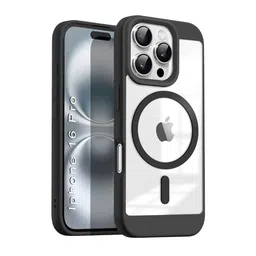 Luxury Kase Unisex IPhone 16 Pro Shockproof Transparent Back Cover Case with Soft Edge-image-90