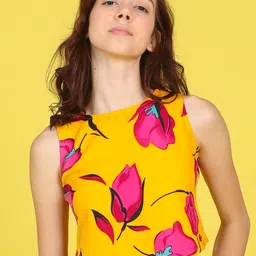 Cutiekins Girls Floral Printed Crop Top-picture-49
