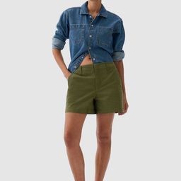 GAP Men Mid-Rise Relaxed Fit Utility Shorts With Pockets-image-27