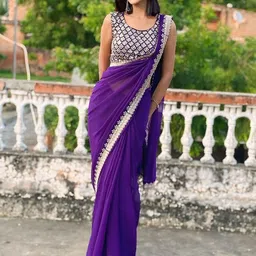 Moda Rapido Embroidered Pure Georgette Saree-picture-29