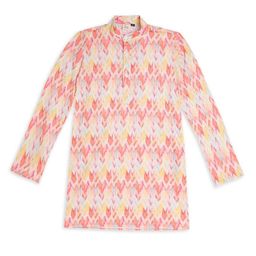 CHILINS Boys Abstract Printed Mandarin Collar Straight Kurta-image-90