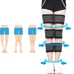 Bow Leg Correction Belt Men Women o/x Legs Posture Correction Belt(Large,black) Knee Support-16