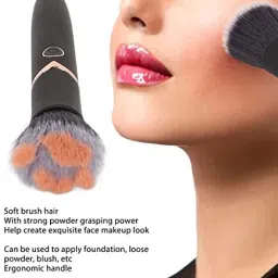 purvish Hidden in Stylish Makeup Brush Design for Private and Dual- Purpose Use 2-in-1 Discreet Vibrator & Face Massager image 4