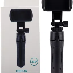 Alchiko Multi-Function Desktop Mobile Tripod Stand Lightweight Universal Cell Phone Holder for Desk Angle Adjustable Foldable Phone Mini Tripod Stand for All Smartphones & Cameras Tripod-picture-10