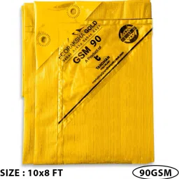 Ecoraksha Gold Premium Multilayer Eco-friendly 10 X 8 FT tarpaulin Sheet Tent - For Multipurpose 90 GSM Plastic Cover Tharpai-picture-14
