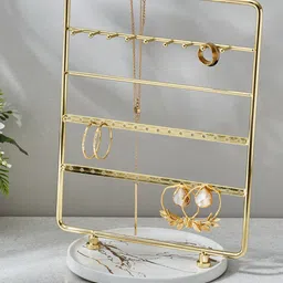 Home Centre  Orion Beige Orbit Iron Jewellery Stand-43