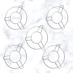 Stainless Steel Round Table Ring, Hot Pot Stand, Hot Pan/Vessel Holder Large Glossy, Mirror Trivet-41