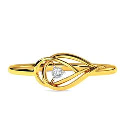 KISNA DIAMOND AND GOLD JEWELLERY Women 18 Kt Gold 0.01CT Diamond Ring image 4
