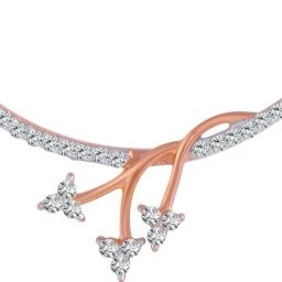 PC Chandra Jewellers DIAMOND TANMANIA 14kt Rose Gold Pendant-image-40