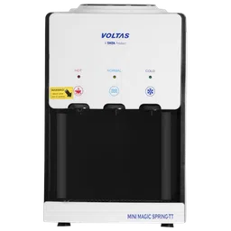 VOLTAS Minimagic Spring TT Hot, Cold & Normal Top Load Water Dispenser with Eco-friendly Refrigerant (White & Black)-picture-0