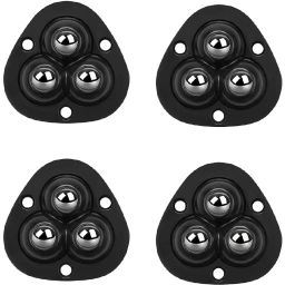 Triangle Caster Wheel Black Furniture Wheels for Racks, Trolleys (Set of 8) Appliance Furniture Caster-image-65
