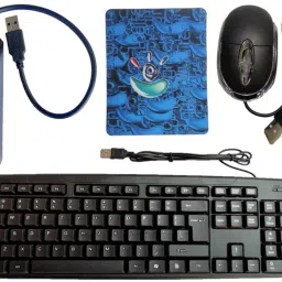 ANJO Wired USB Keyboard-Wired LED Mouse-Non Slip Mouse Pad-3.0 USB Hub Combo Set Designed for Gaming-13