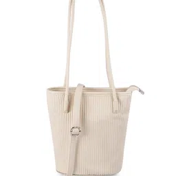 Metro Colourblocked Structured Handheld Bag with Fringed image 2