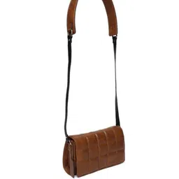 THE GUSTO Textured Structured Sling Bag with Quilted image 2