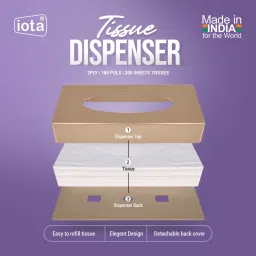 iota Tissue Dispenser with Including 100 Pulls of Tissue Vehicle Tissue Dispenser image 2
