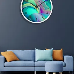 OLIVE TREE White & Green Traditional Wall Clock-17