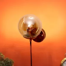 KINIS Copper-Toned and transparent Metal Spherical Shaped Wall Lamp-image-0