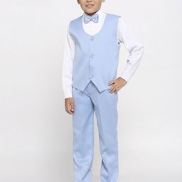 YK Boys Printed Single-Breasted Five-Piece Suit-image-74