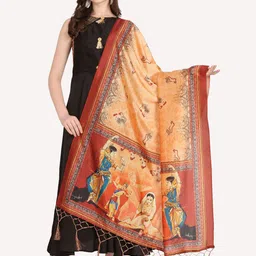 Kaizen TEXO FAB Ethnic Motifs Printed Dupatta image 1
