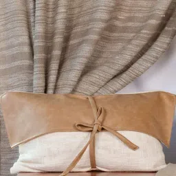 ALCOVE Off White & Brown Rectangle Cushion Cover-44