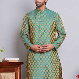 Jompers Men Jacquard Kurta-image-67