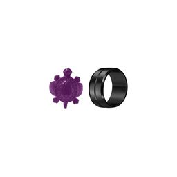 Dynamic Retail Global Set of 2 Rings for Men, Purple-Black Alloy Ring ()-picture-30