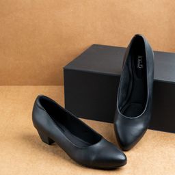 Inc 5 Pointed Toe Block Heel Pumps-18