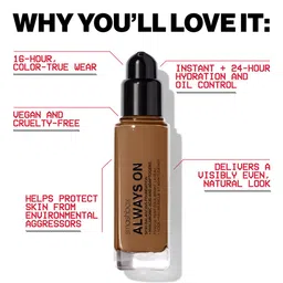 Smashbox Always On Skin-Balancing Foundation with Hyaluronic Acid 30 ml - Shade F10C image 5