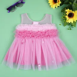V-Mart Kids Round Neck Fit & Flare Knee Length Dress-image-33