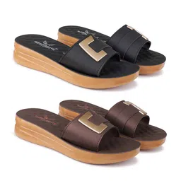 BERSACHE Women Set Of 2 Open Toe Flats-image-83
