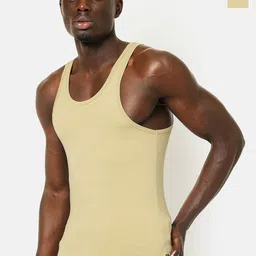 OLWEN Pack Of 2 Cotton Innerwear Vests 1987-Vest-PO2-TAUPE-S-image-66