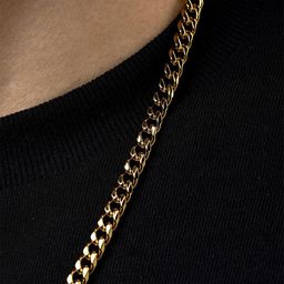 SWASHAA Jihaan Men 18K Gold-Plated Chain image 3
